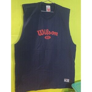 Vintage 90s Wilson muscle tank XL Navy Blue